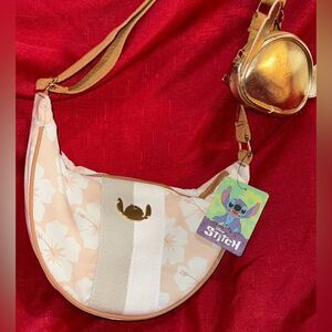 bio world, stitch, tropical Crossbody bag